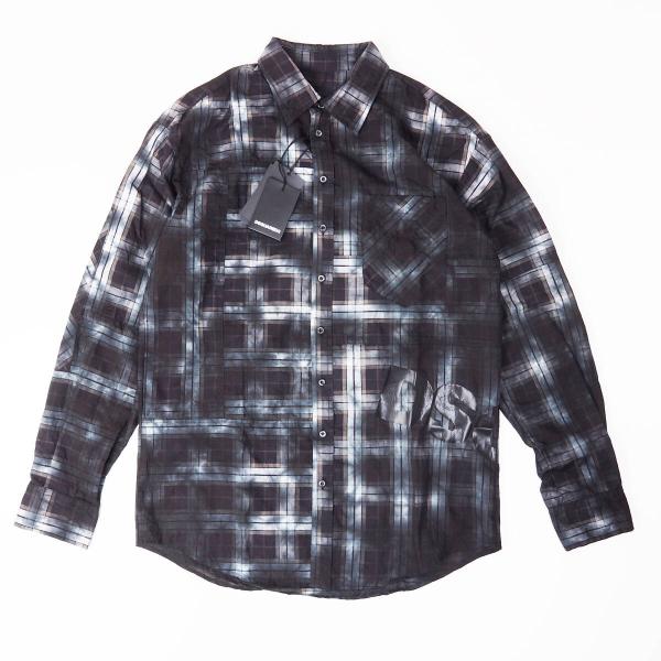 DSQUARED2 ディースクエアード S74DM0718 ダーティーチェック ドロップショルダー ...