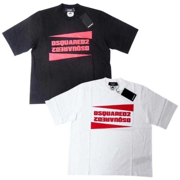 DSQUARED2 ディースクエアード S71GD1217 リバースロゴ プリント 半袖Tシャツ