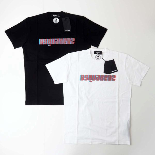 DSQUARED2 ディースクエアード COOLFIT S74GD1165 ネオンロゴ 半袖Tシャツ