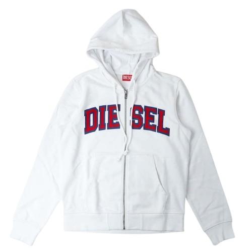 DIESEL ディーゼル S-GINN-HOOD-ZIP-K12 ヴィンテージ ロゴ プリント ジッ...
