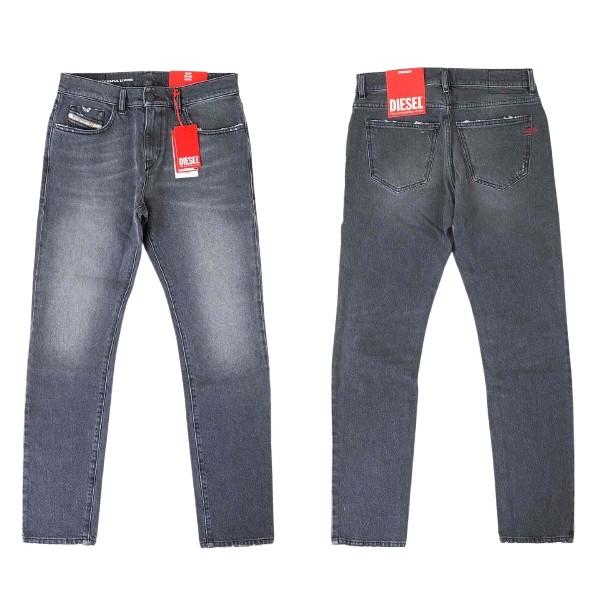 DIESEL ディーゼル D-STRUKT 0NE3T ストレッチ スリム テーパード グレー デニ...