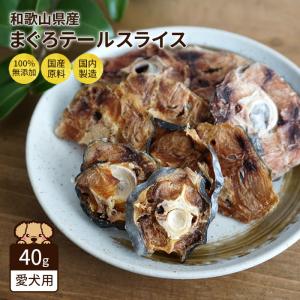 犬用 おやつ 無添加 まぐろ テール スライス 40g 国産 和歌山県産 天然素材 低アレルゲン 成犬 小型犬 中型犬 大型犬 Nanki Japan