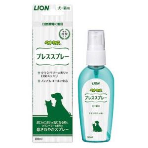 ライオン　ペットキッス ブレススプレー　80ml　犬猫用 ペット用デンタルケア用品｜five-1