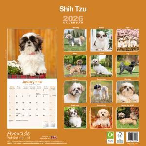 2026年 犬カレンダー 英国輸入 シーズー ...の詳細画像1