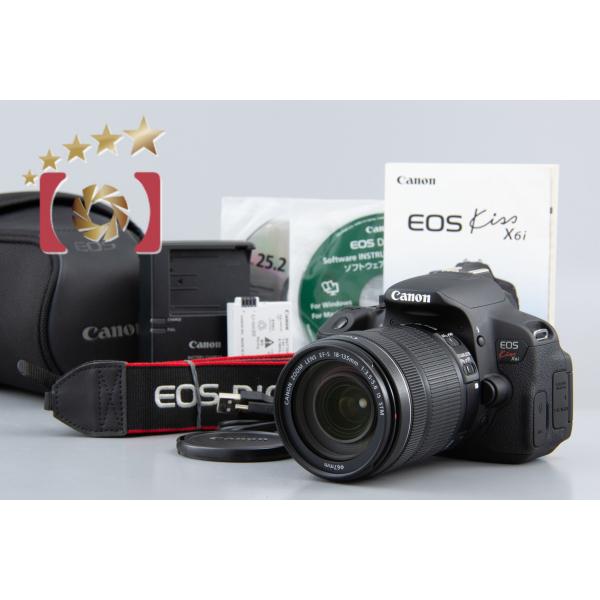 【中古】Canon キヤノン EOS Kiss X6i 18-135 レンズキット シャッター回数僅...