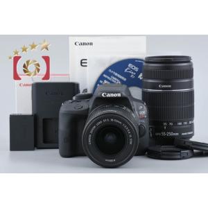 【中古】Canon キヤノン EOS Kiss X7 ダブルズームキット ブラック シャッター回数僅...