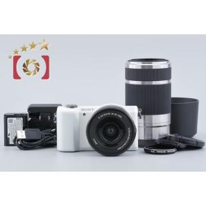 【中古】SONY ソニー α5000 ILCE-5000 ダブルズームレンズキット ホワイト シャッ...
