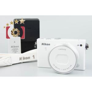 【中古】Nikon ニコン 1 J4 ホワイト 標準パワーズームレンズキット