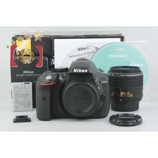 【中古】Nikon ニコン D5300 18-55 VR II レンズキット ブラック シャッター回...