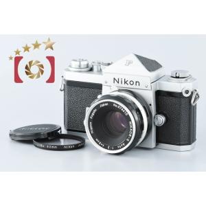 中古】Nikon ニコン F アイレベル 中期 シルバー + NIKKOR-S Auto 50mm 