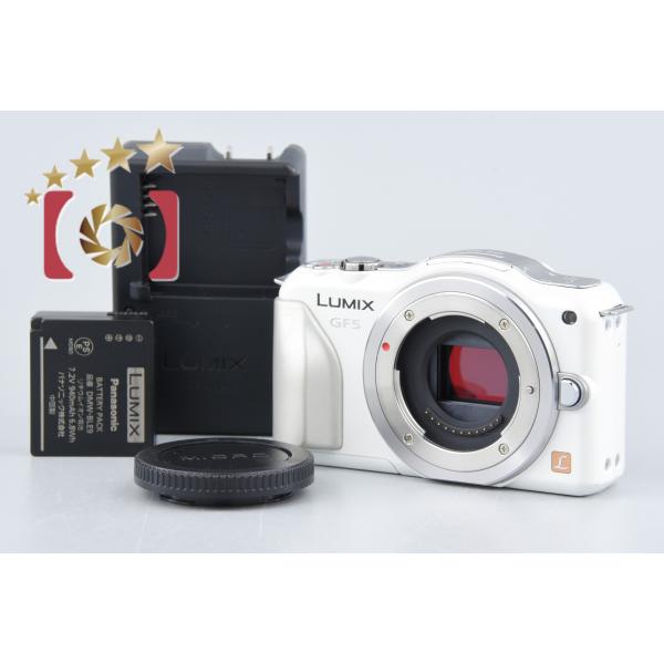 【中古】Panasonic パナソニック LUMIX DMC-GF5 シェルホワイト ミラーレス一眼...