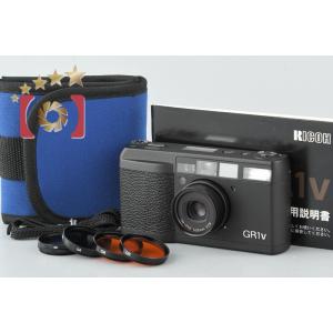 【中古】RICOH リコー GR-1V ブラック コンパクトフィルムカメラ｜five-star-camera