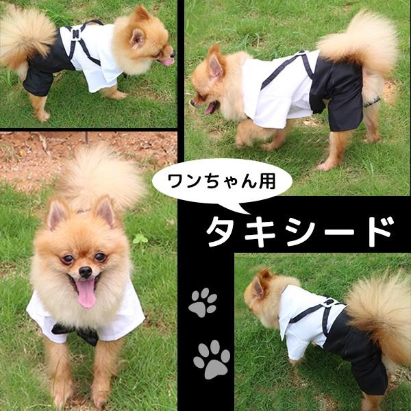 【レビューを書いてメール便送料無料】ワンちゃん タキシード 犬用 フォーマル 服 犬服 結婚式 つな...