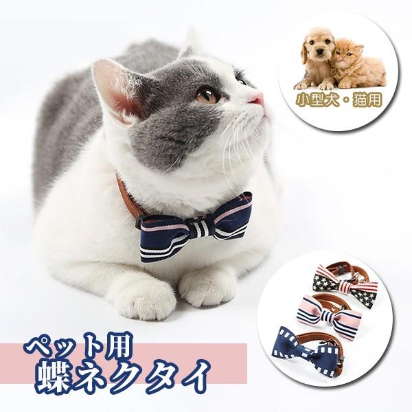 【レビューを書いてメール便送料無料】ペット用 蝶ネクタイ 首輪 / おしゃれ リボン 猫 小型犬 か...