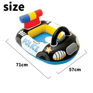 ベビーフロート パトカー 青い飛行機 アウトレ...の詳細画像4