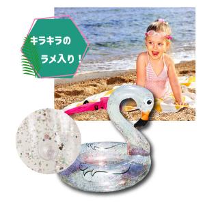 クリアフロート フラミンゴ ユニコーン 浮き輪...の詳細画像2