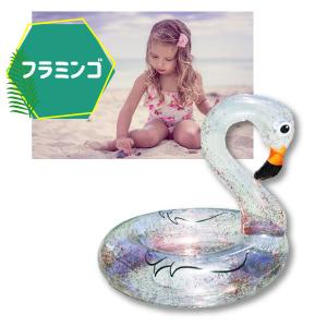 クリアフロート フラミンゴ ユニコーン 浮き輪...の詳細画像4