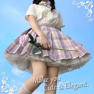 二層 パニエ ホワイト 45cm インナースカ...の詳細画像1