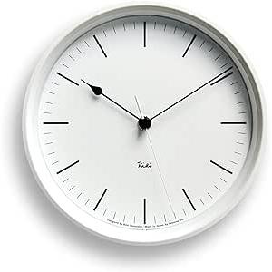 レムノス 掛け時計 電波時計 アナログ リキスチールクロック RIKI STEEL CLOCK...