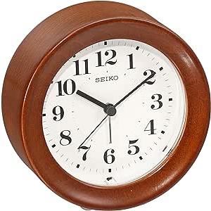 セイコークロック(Seiko Clock) 置き時計 目覚まし時計 掛け時計 アナログ 木枠 ...
