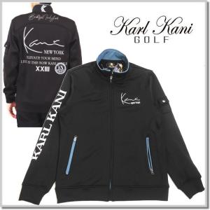 カールカナイゴルフ Karl Kani GOLF 裏フリース スタンド ブルゾン 233KG1304 ジャケット 裏フリースジャージ｜five