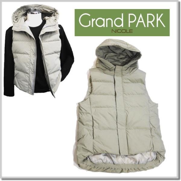 グランドパーク Grand PARK NICOLE フードダウンベスト 3469-3600-19(ラ...