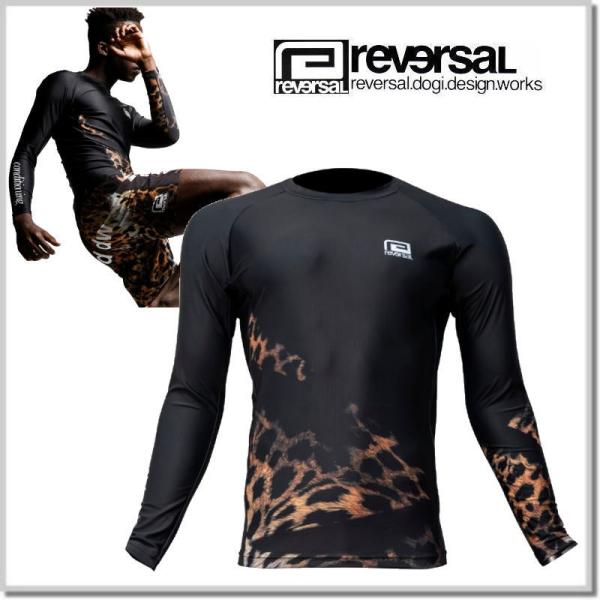 リバーサル reversal LEOPARD LONG RASH GUARD rv23aw601 ロ...