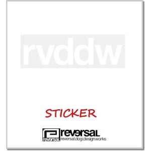 リバーサル reversal rvddw CUTTING STEECA(STICKER) rvbs048-WHITE ステッカー シール カッティング｜five