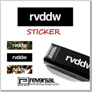 リバーサル reversal rvddw STICKER rvhj-0141-BLACK ロゴステッカー｜five