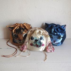 Nathalie Lete Drawstring bag ナタリー・レテ 巾着バッグ part2【ゆうパケット対応商品です】【単品のみゆうパケット１通で発送可】