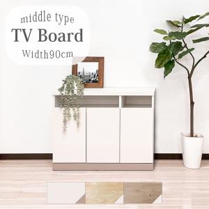 テレビ台 テレビボード ローボード 完成品 幅90cm 木製 引き戸 国産
