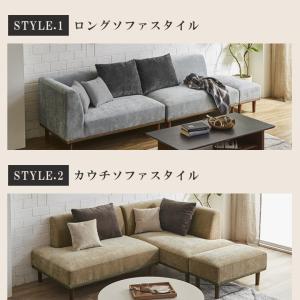 カウチソファー 2人掛け 3人掛け ソファ L...の詳細画像4