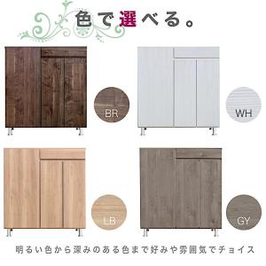 シューズボックス 靴箱 幅90cm ロータイプ...の詳細画像2