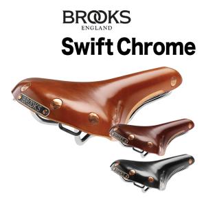 Brooks Swift Chrome Black Brown Honey ブルックス スイフト クローム 本皮サドル ブラック ブラウン ハニー  あすつく
