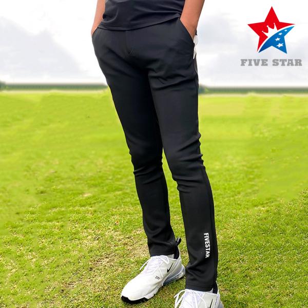 ロングパンツ ゴルフウェア メンズ バックスター 星 スター レディース ユニセックス ファイブスタ...