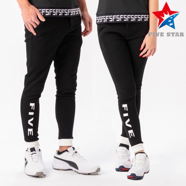 ジョガーパンツ ゴルフウェア メンズ ストレッチ パンツ スウェット ライン ブラック ホワイト レ...