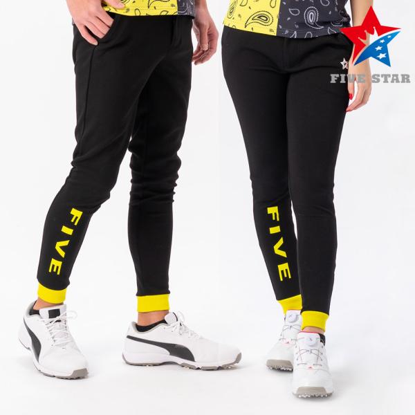 ロングパンツ パンツ ゴルフウェア メンズ 夏 ジョガーパンツ ストレッチ スウェット ライン ファ...