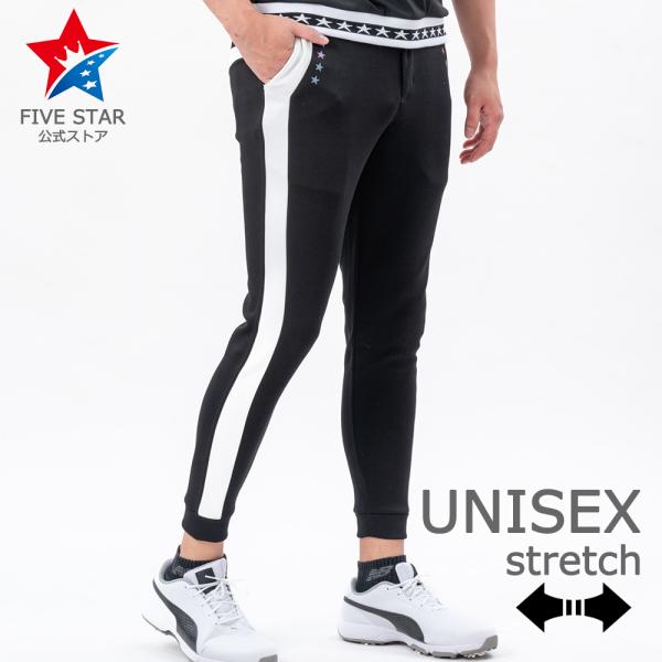 ロングパンツ パンツ ゴルフウェア メンズ 夏 ジョガーパンツ ストレッチ バッグロゴ サイドライン...