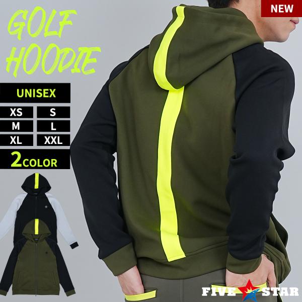 パーカー ゴルフウェア メンズ フルジップ 長袖 ストレッチ ネオンライン ゴルフ おしゃれ レディ...