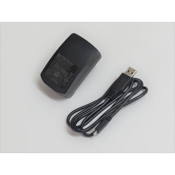 スマホ ガラケー microUSB Bタイプ1ｍ付  USB×1ポート AC充電器