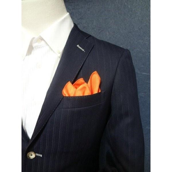 ポケットチーフ 結婚式 ワンタッチ ブランド フィックスポン fixpon メンズ クラッシュ オレ...