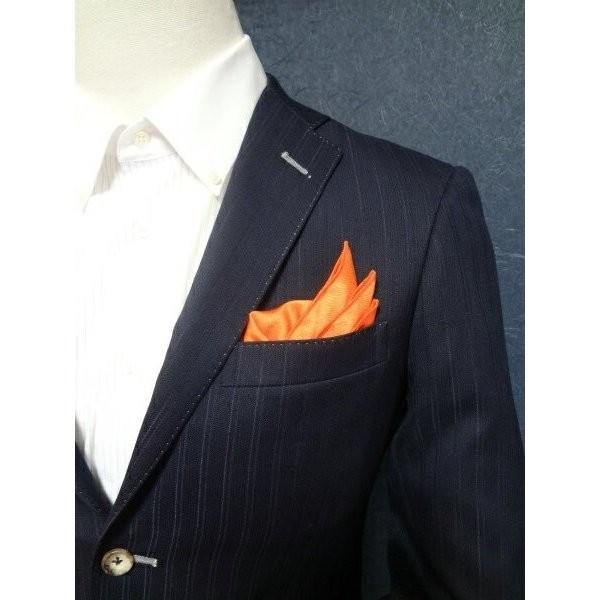 ポケットチーフ 結婚式 ワンタッチ ブランド フィックスポン fixpon メンズ バミューダ オレ...