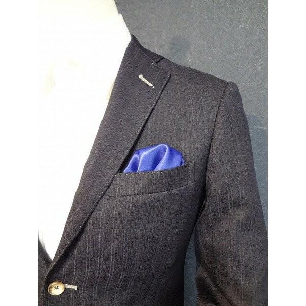 ポケットチーフ 結婚式 ワンタッチ ブランド フィックスポン fixpon メンズ パッフド２ ブル...