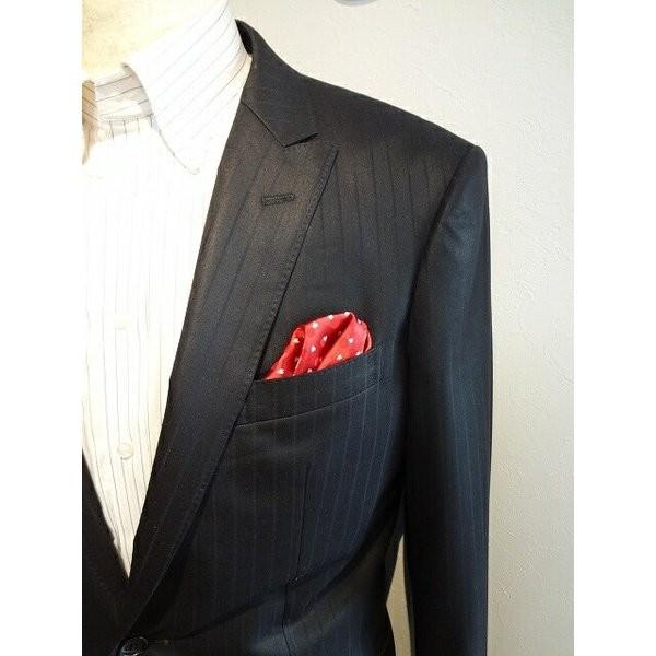 ポケットチーフ 結婚式 ワンタッチ ブランド フィックスポン fixpon メンズ パッフド２ レッ...