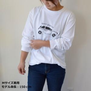 FJファクトリー “ボンジョルノ” ホワイト オリジナル ロングTシャツ フィアット アバルト M/L/XL｜fj-factory