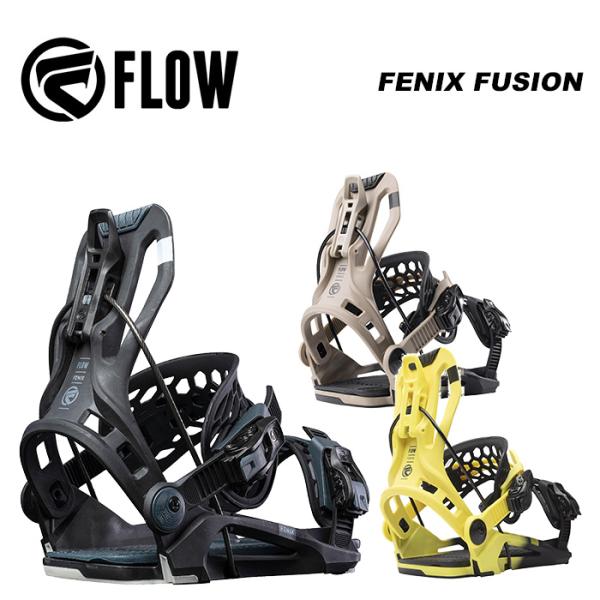 FLOW フロー スノーボード ビンディング FENIX FUSION BLACKSAND 23-2...
