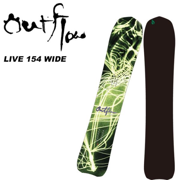 OUTFLOW アウトフロー スノーボード 板 LIVE 154 WIDE 23-24 モデル