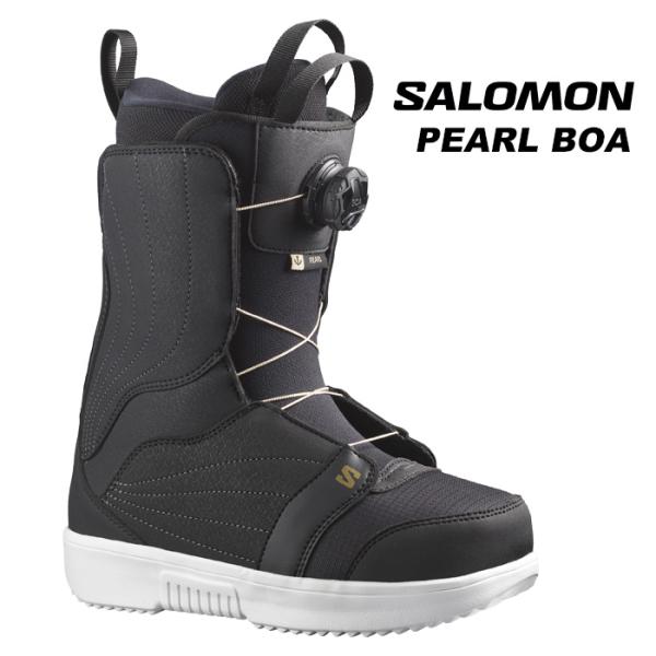 SALOMON サロモン スノーボード ブーツ PEARL BOA BLACK/GOLD Black...