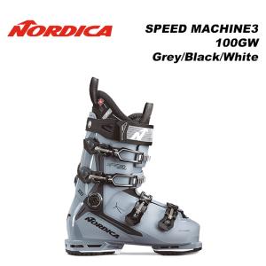 Nordica ノルディカ スキーブーツ SPEED MACHINE3 100GW Grey/Black/White 23-24 モデル