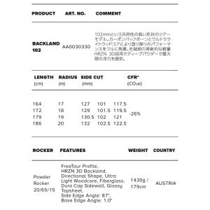 ATOMIC アトミック スキー板 BACKL...の詳細画像4